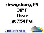 Click for Orwigsburg, Pennsylvania Forecast